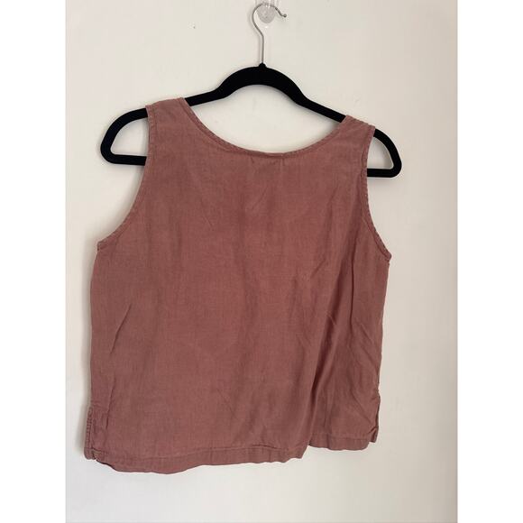 Parachute 100% Linen Tank Top in Pink - Medium - Picture 7 of 8